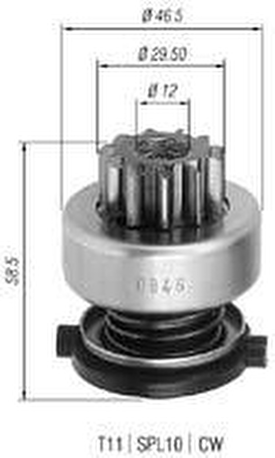 Impulsor de Partida do Motor de Arranque Automotivo Unitário - Zen - 0846 - Unitário