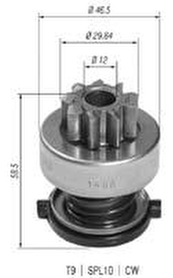 Impulsor de Partida do Motor de Arranque - Zen - 1486 - Unitário