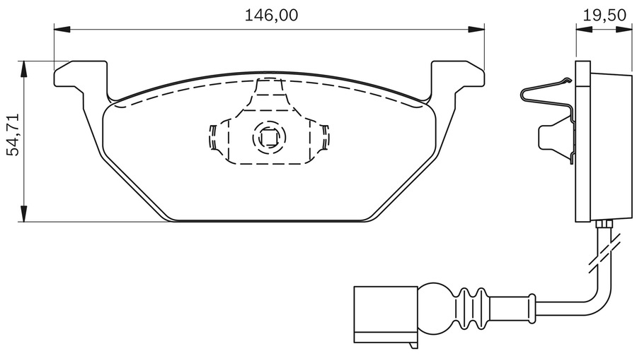 Pastilha de Freio - BB 73-B - Bosch - 0986BB0140 - Jogo