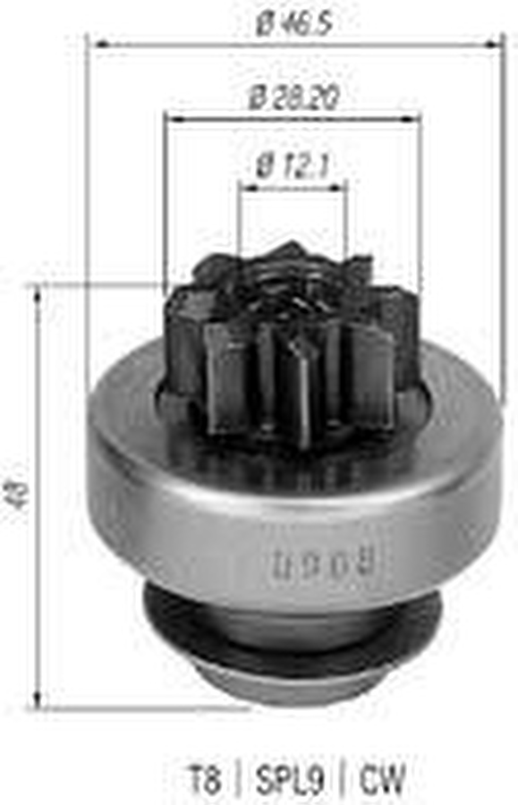 Impulsor de Partida do Motor de Arranque - Zen - 0908 - Unitário