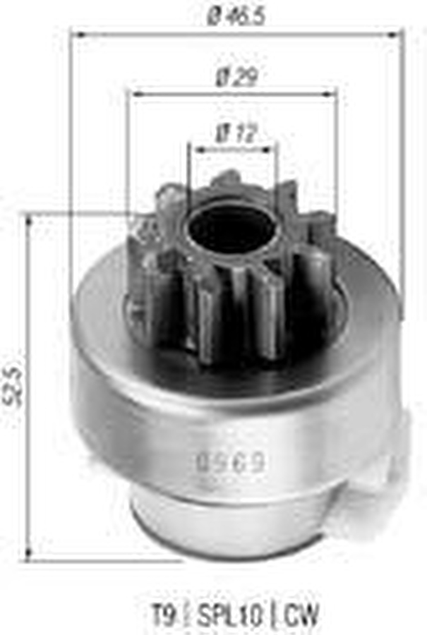 Impulsor de Partida do Motor de Arranque - Zen - 0969 - Unitário
