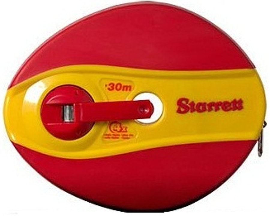 Trena Longa com Fita Fibra de Vidro 30mx1/2" Starrett - Starrett - 6773729 - Unitário
