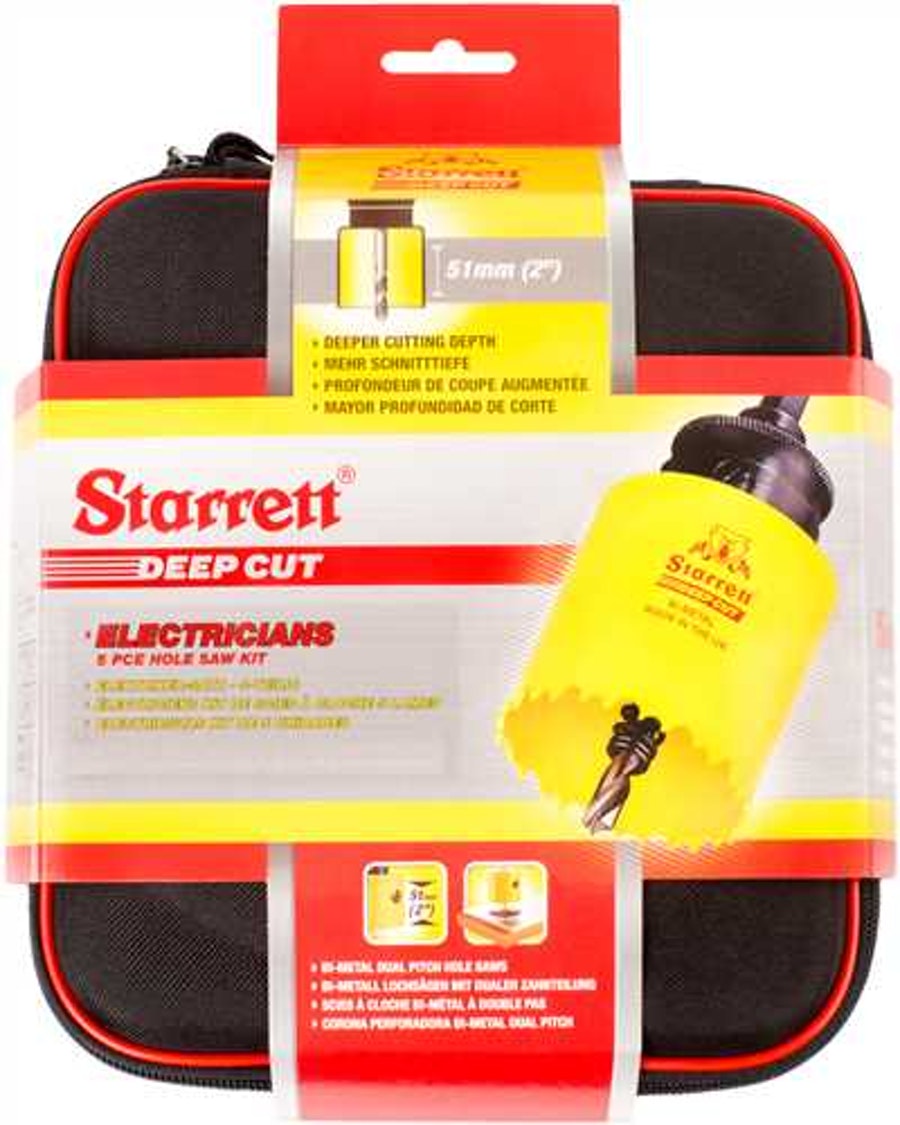 Jogo de Serra Copo 20 a 35mm com 6 Peças KDC05031-S - Starrett - KDC05031-S - Unitário