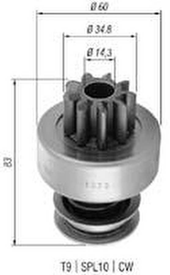 Impulsor de Partida do Motor de Arranque - Zen - 1073 - Unitário