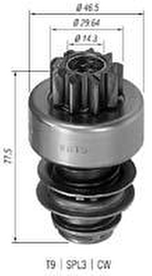 Impulsor de Partida do Motor de Arranque - Zen - 0015 - Unitário