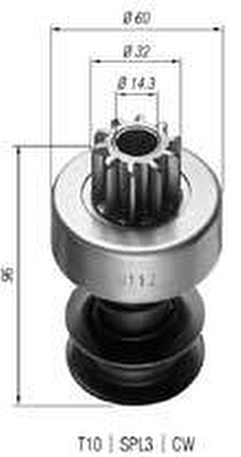 Impulsor de Partida do Motor de Arranque - Zen - 0112 - Unitário