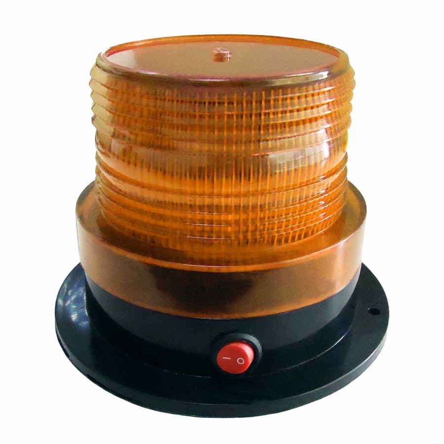 Flash de Advertência Solar com Chave On/Off Âmbar - DNI - DNI 4008 - Unitário