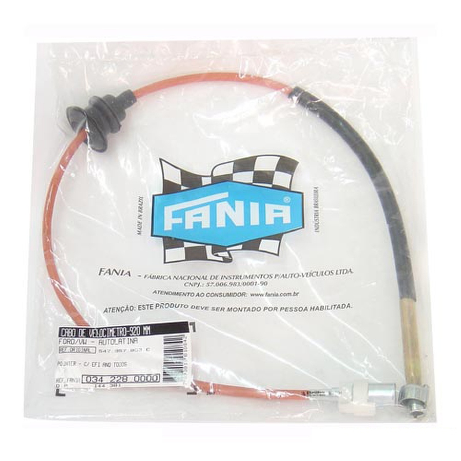Cabo do Velocímetro - Fania - 34-228 - Unitário