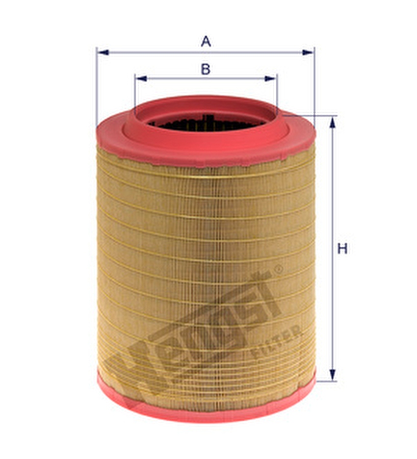 Elemento do Filtro de Ar Automotivo Linha Pesada Unitário - Hengst - E1024L - Unitário