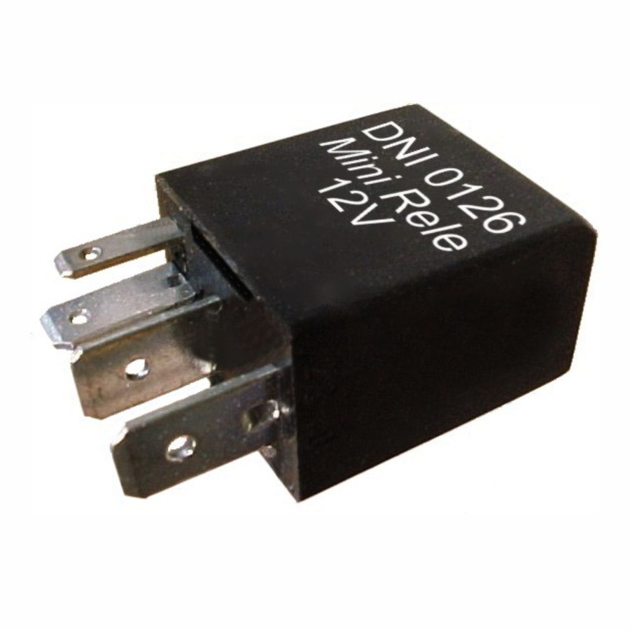 Míni Relés Reversor c/ Resistor e Soquete Fusível 30/20A Fiat/Gm/Mercedes-Benz-12V 5 Terminais - DNI - DNI 0126 - Unitário