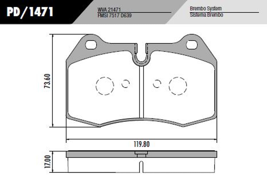 Pastilha de Freio - Fras-le - PD/1471 - Jogo