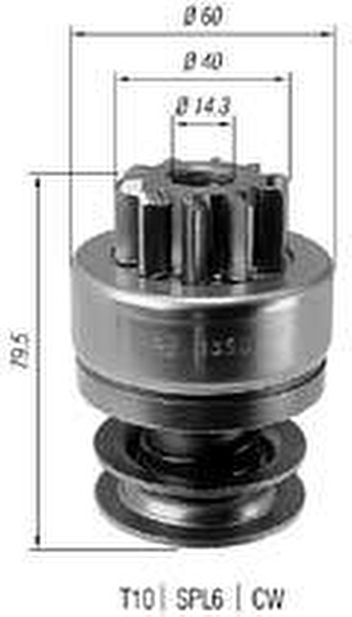 Impulsor de Partida do Motor de Arranque - Zen - 1359 - Unitário