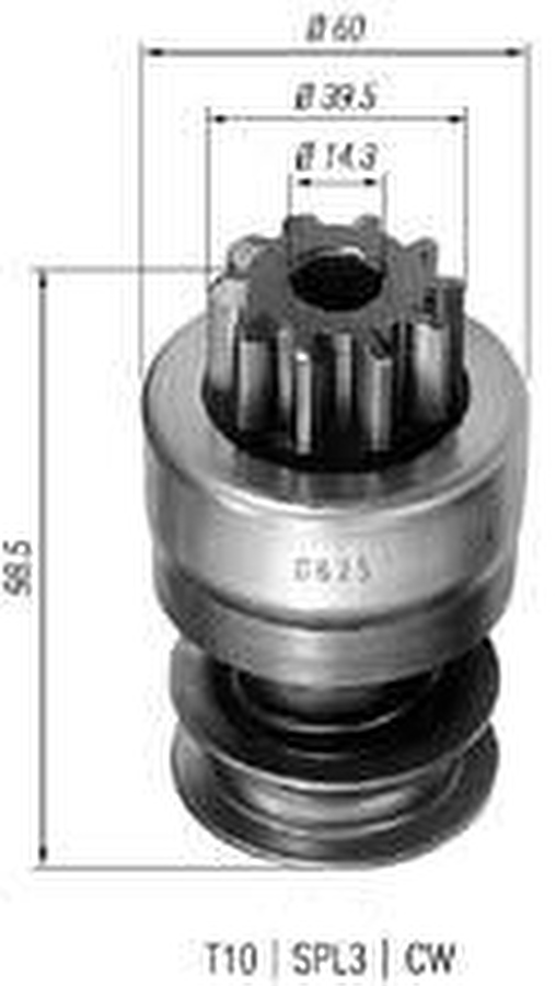 Impulsor de Partida do Motor de Arranque - Zen - 0625 - Unitário