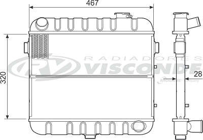 Radiador de Água - Visconde - 11000 - Unitário