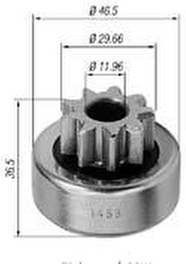Impulsor de Partida do Motor de Arranque - Zen - 1453 - Unitário