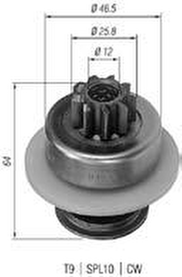 Impulsor de Partida do Motor de Arranque - Zen - 0139 - Unitário