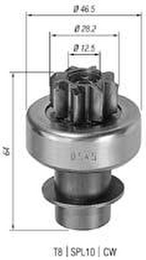 Impulsor de Partida do Motor de Arranque - Zen - 0545 - Unitário