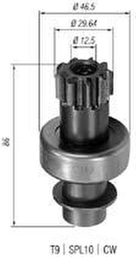 Impulsor de Partida do Motor de Arranque - Zen - 0327 - Unitário