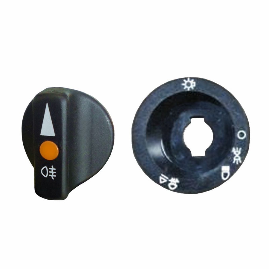 Espelho e Botão (Knob) para Chave de Luz Mercedes-Benz 2015400183/ 6015450391 - DNI - DNI 2140-P - Unitário