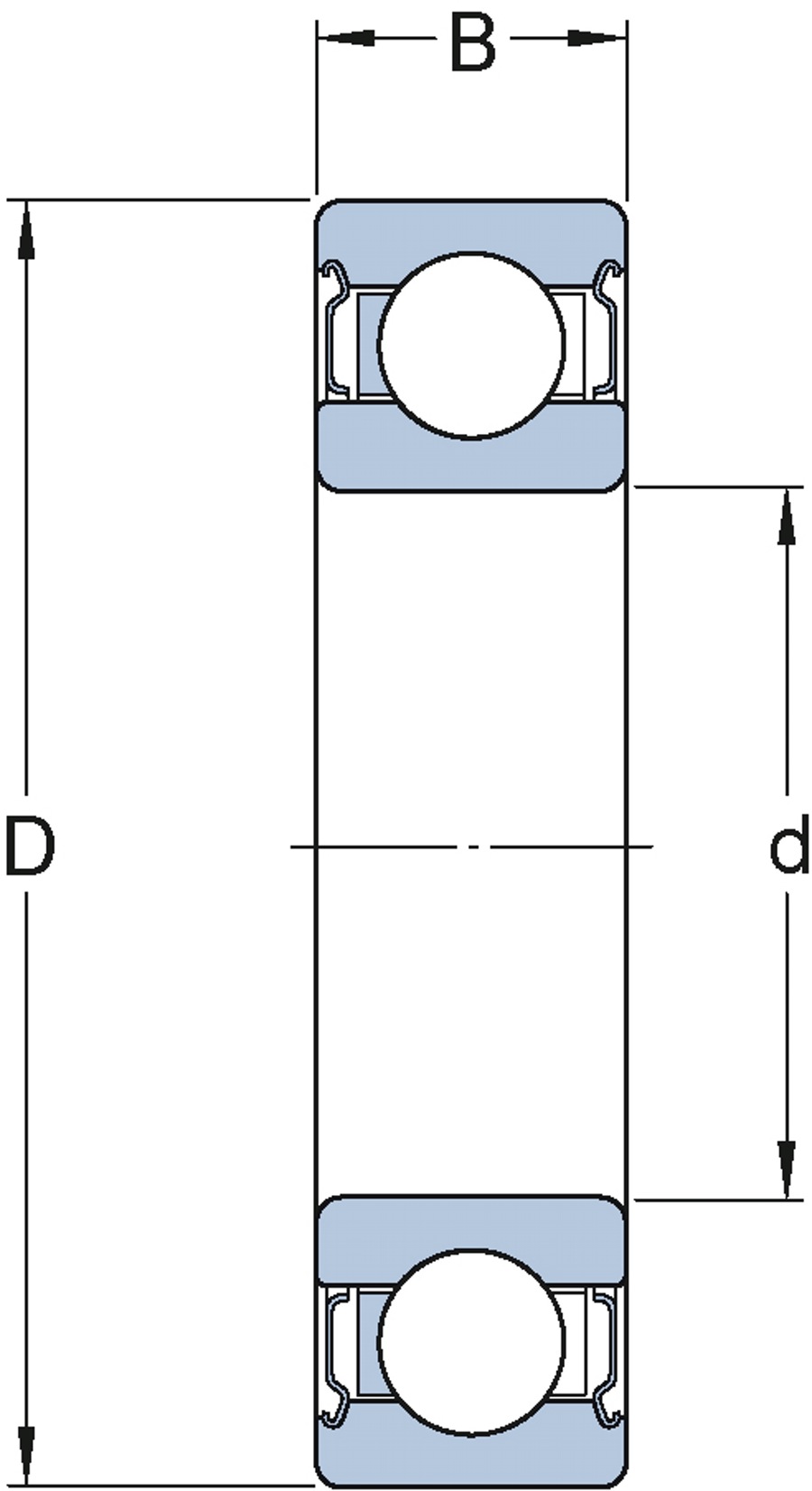 Rolamento rígido de esferas SKF DryLube - SKF - 6204-2Z/VA228 - Unitário