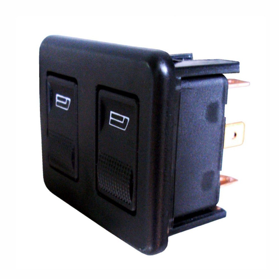 Interruptor de Vidro Elétrico Duplo Audi/Vw 825959855 - Chave Comutadora 10 Terminais 12V - DNI - DNI 2014 - Unitário