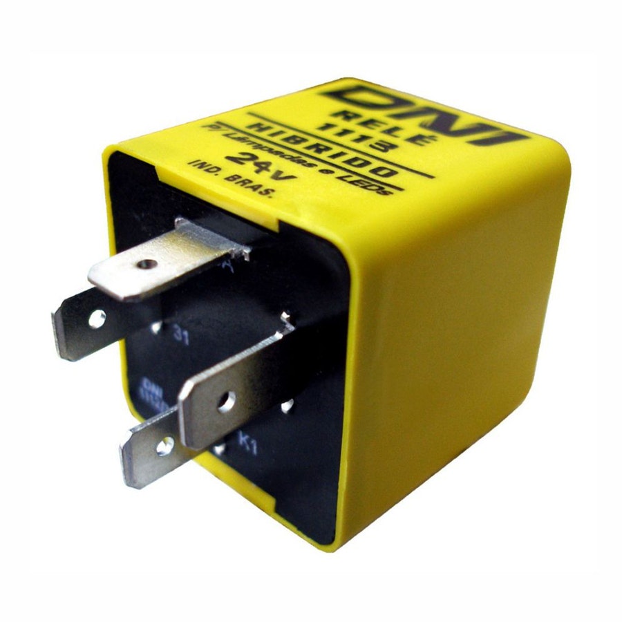 Relé de Pisca Híbrido Marcopolo 10182766 - 240W 24V 4 Terminais - DNI - DNI 1113 - Unitário