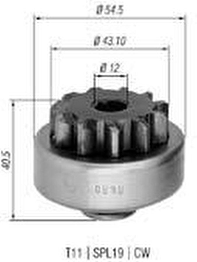 Impulsor de Partida do Motor de Arranque - Zen - 0898 - Unitário