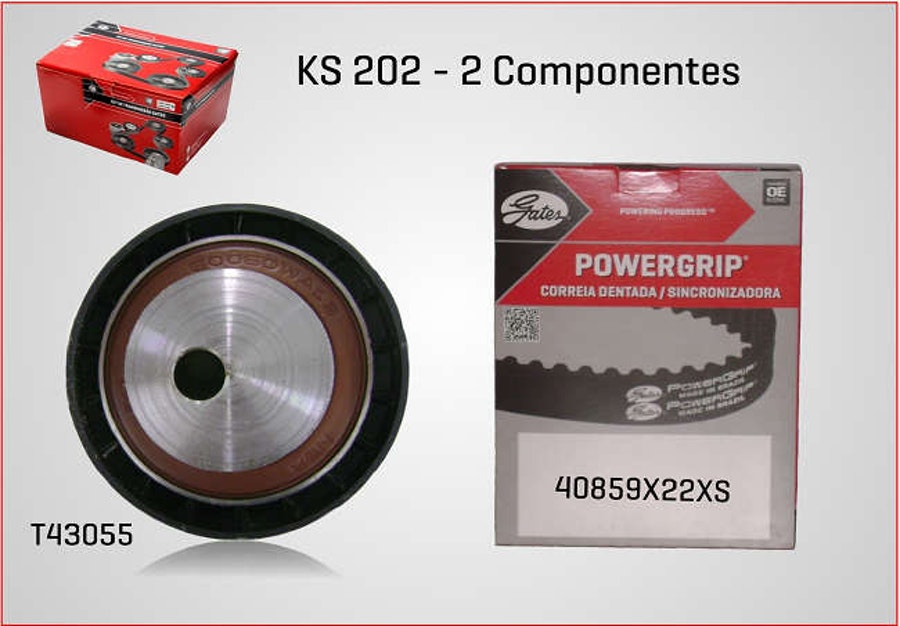 Kit de Correia Dentada - Gates - KS202 - Unitário