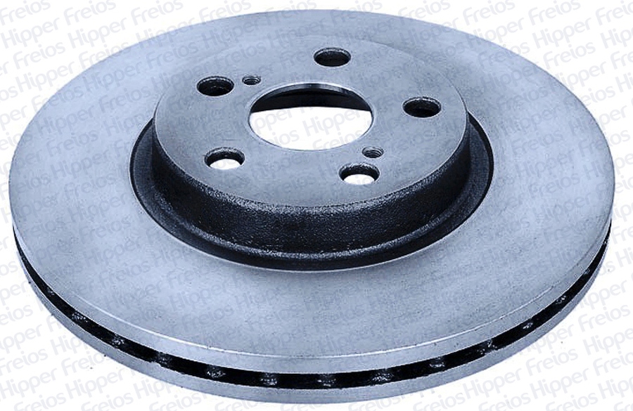 Disco de freio dianteiro Corolla 08> - ventilado 273mm 5 furos - Hipper Freios - HF 504 - Unitário