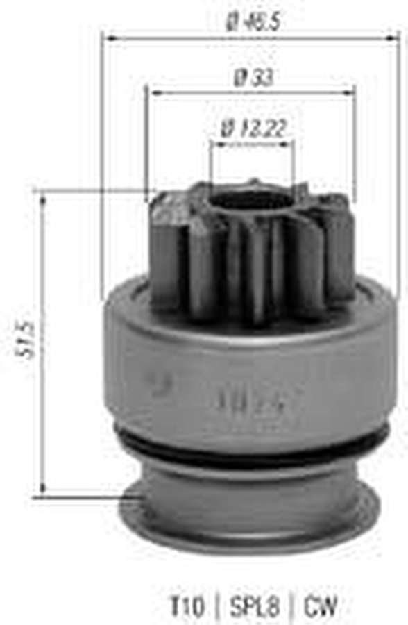 Impulsor de Partida do Motor de Arranque Automotivo Unitário - Zen - 1024 - Unitário