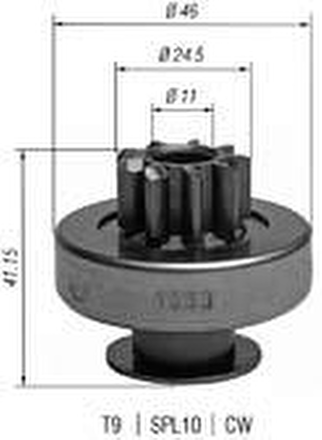 Impulsor de Partida do Motor de Arranque Automotivo Unitário - Zen - 1533 - Unitário