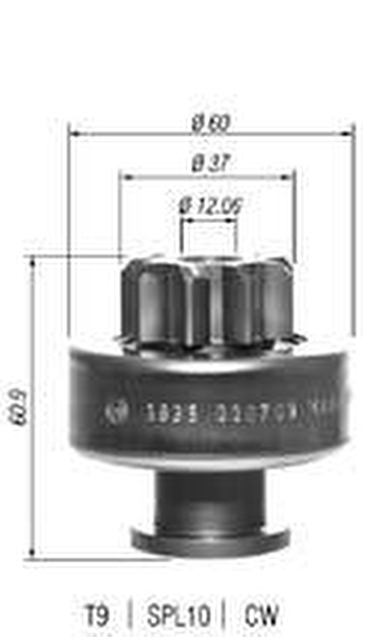 Impulsor de Partida do Motor de Arranque - Zen - 1635 - Unitário
