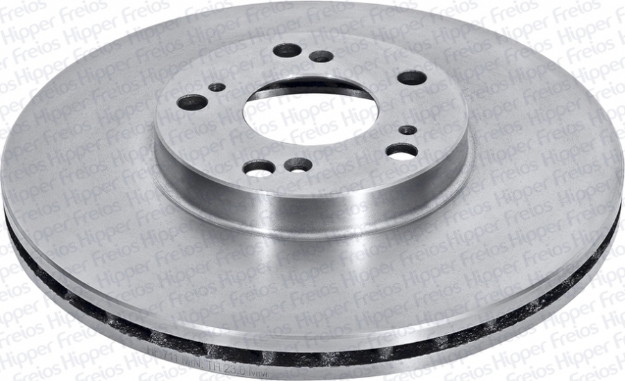 Disco de Freio Ventilado sem Cubo - Hipper Freios - HF 711 - Par