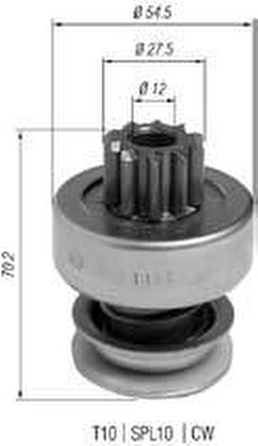 Impulsor de Partida do Motor de Arranque - Zen - 1180 - Unitário