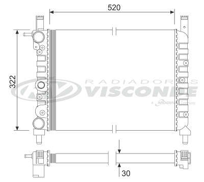 Radiador de Água - Visconde - 12531 - Unitário