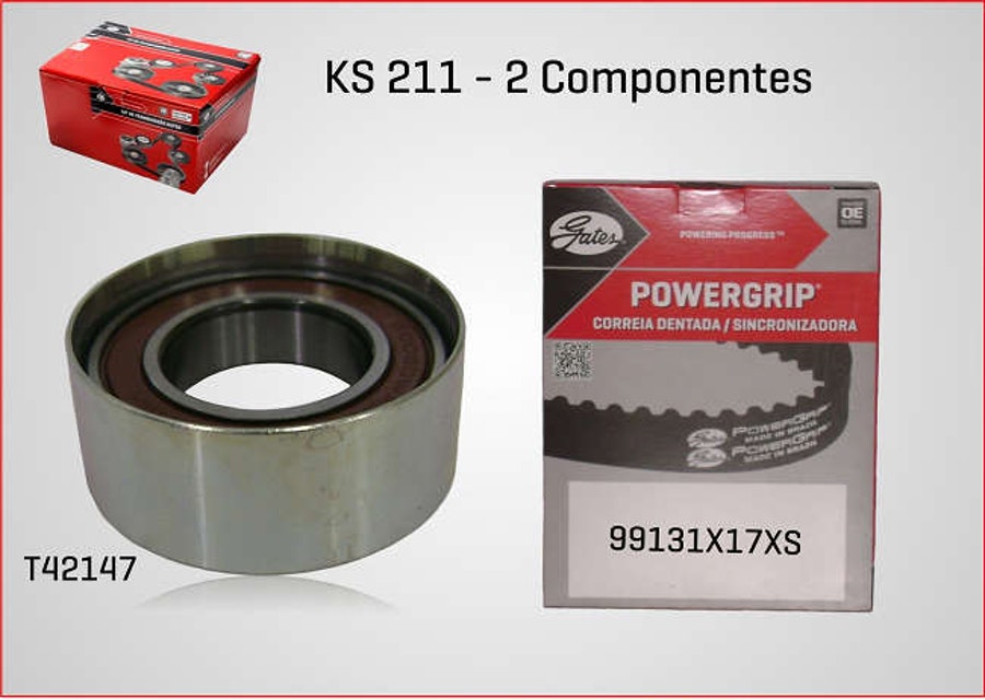 Kit de Correia Dentada Leve Unitária - Gates - KS211 - Unitário