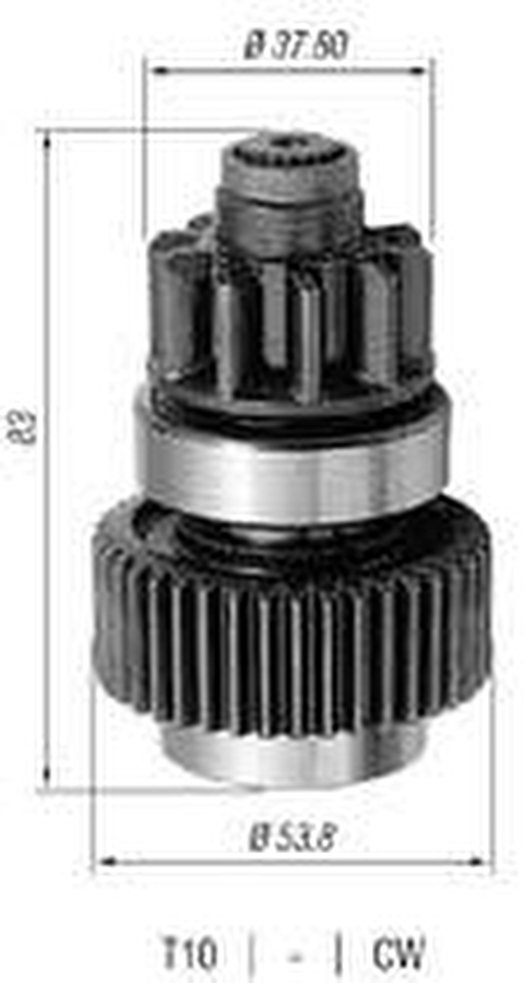 Impulsor de Partida do Motor de Arranque - Zen - 0954 - Unitário