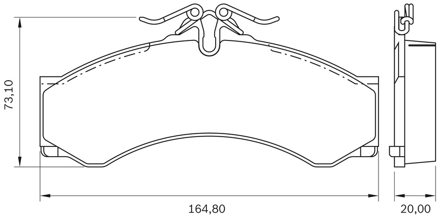 Pastilha de Freio - BB 111 - Bosch - 0986BB0286 - Jogo