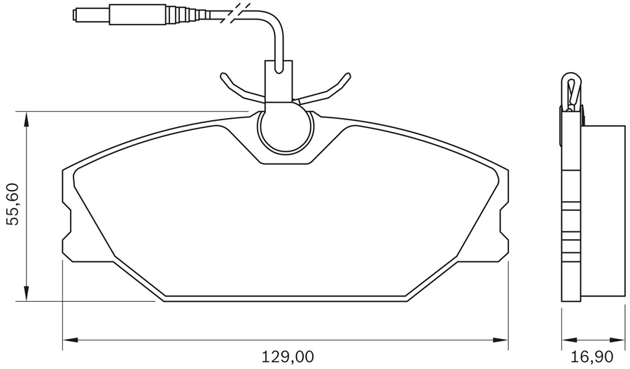 Pastilha de Freio - BB 391-A - Bosch - 0986BB0100 - Jogo