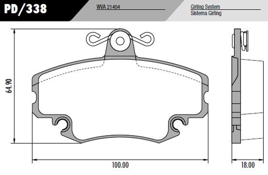 Pastilha de Freio - Fras-le - PD/338 - Jogo