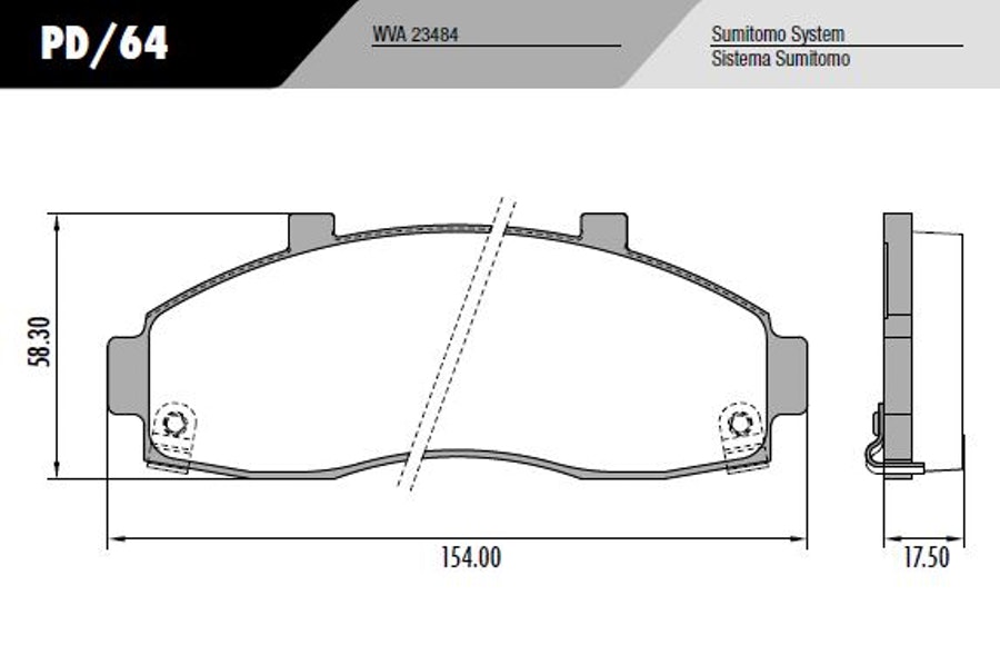 Pastilha de freio - Fras-le - PD/64 - Jogo