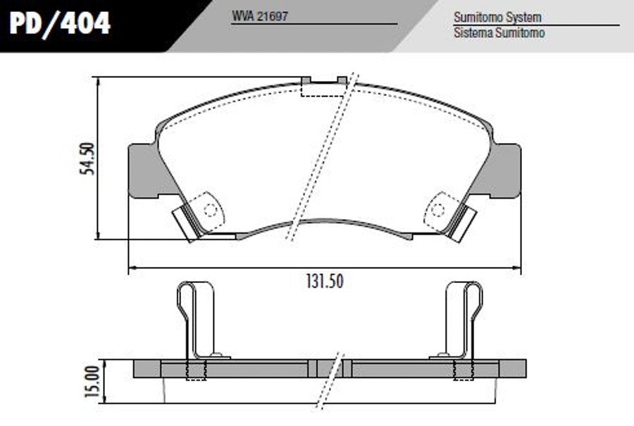 Pastilha de Freio - Fras-le - PD/404 - Jogo