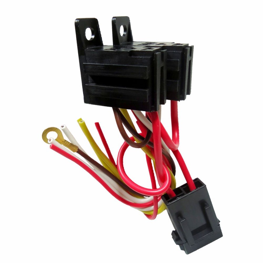 Chicote C/ Soquete Duplo Modular E Fusivel P/ Mini Rele 5 Terminais Bivolt - DNI - DNI 7538 - Unitário