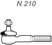 Terminal de Direção - Nakata - N 210 - Unitário