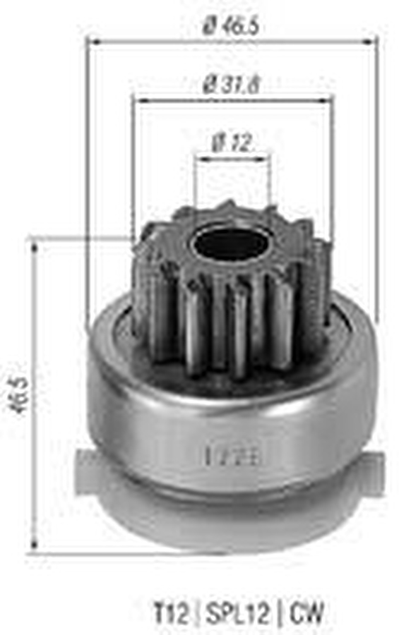 Impulsor de Partida do Motor de Arranque - Zen - 1226 - Unitário
