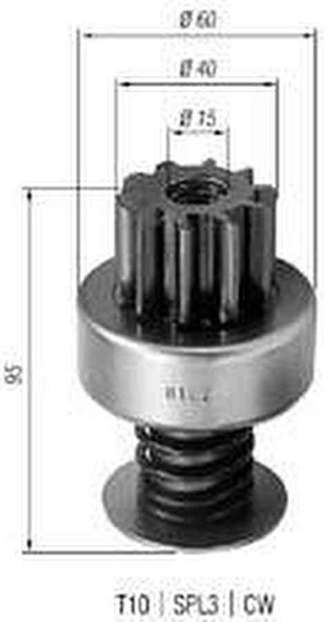 Impulsor de Partida do Motor de Arranque - Zen - 0102 - Unitário