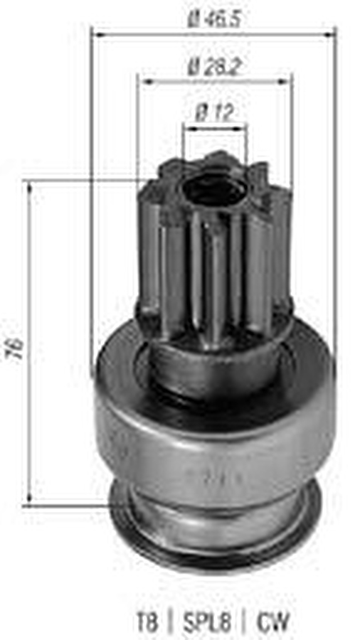 Impulsor de Partida do Motor de Arranque - Zen - 0711 - Unitário