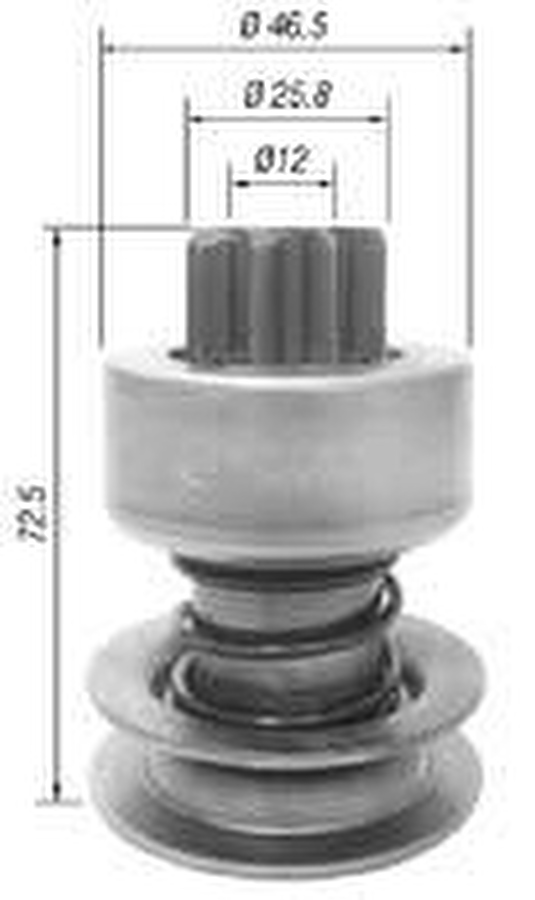 Impulsor de Partida do Motor de Arranque - Zen - 0071 - Unitário