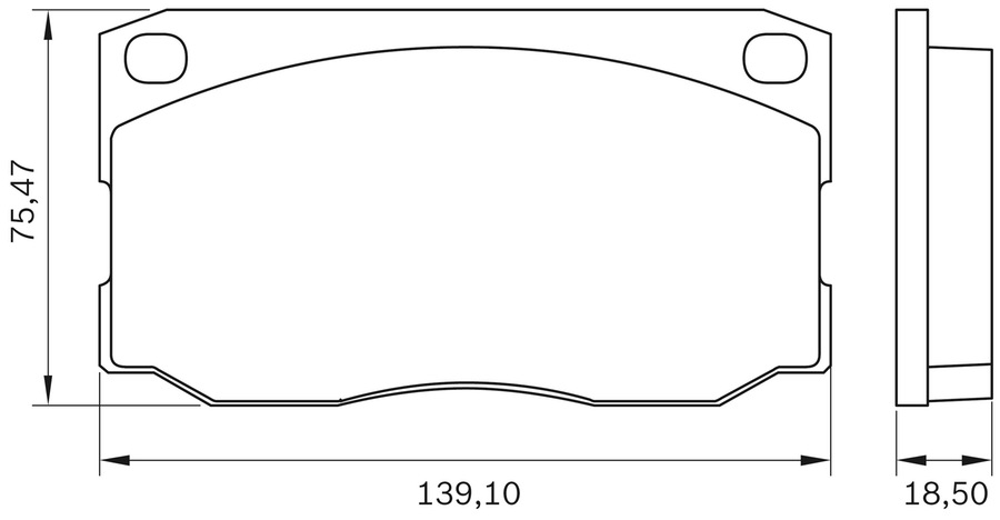 Pastilha de Freio - BB 102 - Bosch - 0986BB0281 - Jogo