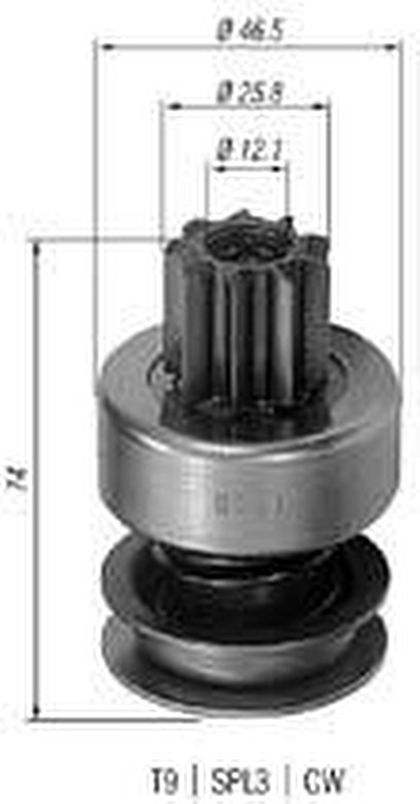 Impulsor de Partida do Motor de Arranque - Zen - 0161 - Unitário